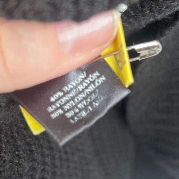 Ann Taylor Cowl Neck Color Block Oversized Tunic Sweater Two Tone Size Large - Picture 7 of 10